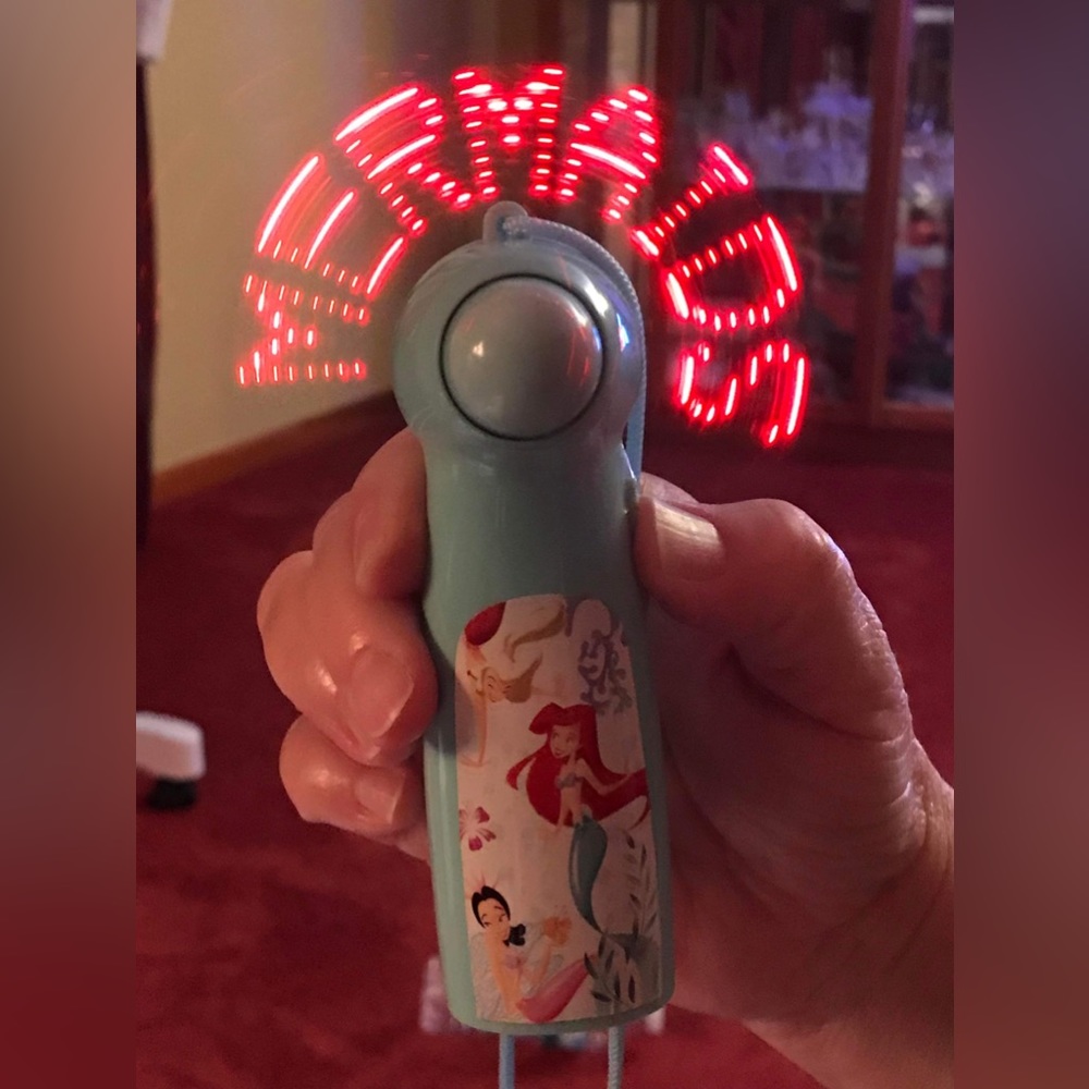 Little Mermaid Light Up Fan